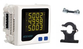 Accuenergy AcuDC 243-1000V-A2-P1-X5-C DC Power Meter, 1000V, 4-20 mA, Modbus RTU-