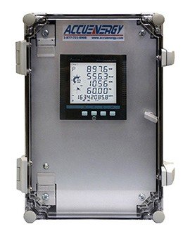 Accuenergy 9104X-II-RCT-P3-WEB-PUSH Pre-Wired Panel Enclosure with WEB-PUSH module, Rogowski Coil CT input, 480 Vac-