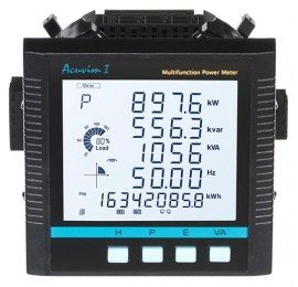 Accuenergy Acuvim IIBN-M-mA-P2 B ACnet Power/Energy Meter, DIN rail, 80/100/200 mA input, 60 Vdc-