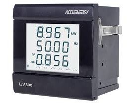 Accuenergy EV390-E0 Three Phase Multifunction Power and Energy Meter, 2 digital inputs-