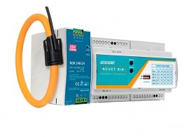 Accuenergy RIK16-333-1 Single channel 0-333mV Output Integrator with 16&quot; Rogowski Coil, Din-Rail Power Supply, 100-240Vac-