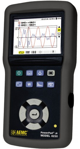 AEMC 8230 Single Phase Power Quality Analyzer with SR193 CT (1200A)-