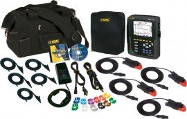AEMC 8335 PowerPad Three Phase Power Quality Analyzer Kit with 4x MN93-BK CTs (200A)-