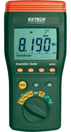 Extech 380363 Insulation Resistance Tester, 32.8'&amp;Omega;-