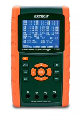 Extech PQ3450 3-Phase Power Analyzer/Data Logger-