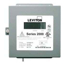 Leviton 2N480-1D VerifEye Series 2000 3P/4W Indoor 3-Element Demand Meter, 277/480 V, 100 A-