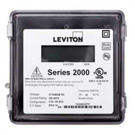 Leviton 2R208-81 VerifEye Series 2000 3PH/4W Outdoor 3-Element Meter, 120/240/208 V, 800 A-