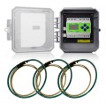 Leviton 41OUM-R12 Outdoor Series 4100 Universal Voltage Bi-Directional 3-Phase 3W/4W Modbus Meter Kits 12&quot; Rogowski CTs Included-