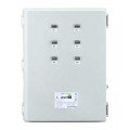Leviton 6L306-KIT VerifEye Mini Meter MMU 3P/4W Outdoor Kit with 6 Dual-Element Meters and 12 Solid-Core CTs, 120/208 V-