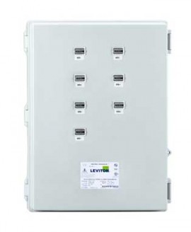 Leviton 6L307-KIT VerifEye Mini Meter MMU 3P/4W Outdoor Kit with 7 Dual-Element Meters and 14 Solid-Core CTs, 120/208 V-