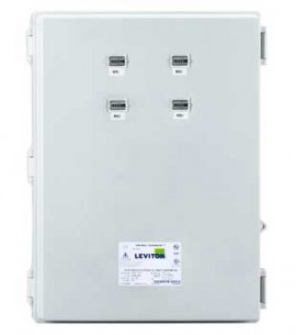Leviton 6M304-KIT VerifEye Mini Meter MMU 3P/4W Outdoor Kit with 4 Dual-Element Meters and 8 Solid-Core CTs, 120/208 V-