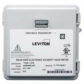 Leviton 6S201-B02 Mini Meter 2P/3W Outdoor Submeter, 120/240 V, 200 A-