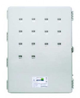 Leviton 6X314-KIT VerifEye Mini Meter MMU 3P/4W Outdoor Kit with 14 Dual-Element Meters and 28 Solid-Core CTs, 120/208 V-