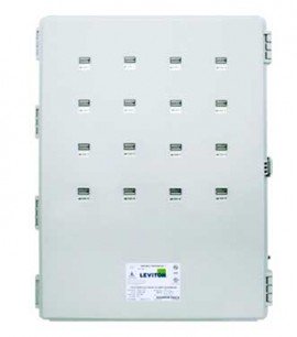 Leviton 6X316-KIT VerifEye Mini Meter MMU 3P/4W Outdoor Kit with 16 Dual-Element Meters and 32 Solid-Core CTs, 120/208 V-