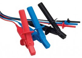 Megger 1002-643 Test Lead Set with Medium Insulated Clips, 10 Meters-