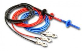 Megger 6220-834 Compact Clips, High Voltage Test Leads, 10kV Screened, 3 Meters-
