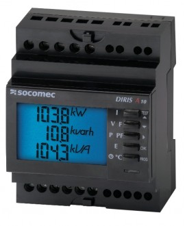 Socomec Diris A 10 DIN-Rail Mount Power Meter-