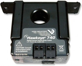 Veris H740 Current Switch/Relay Combo Solid Core SPDT, 24 VAC/DC Relay Coil, Solid Core, Fixed-